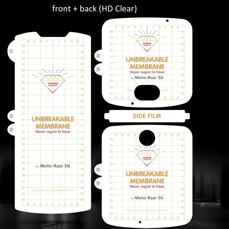 Hydrogel Film Soft Screen Protector - Transparent Clear Oleophobic Finish