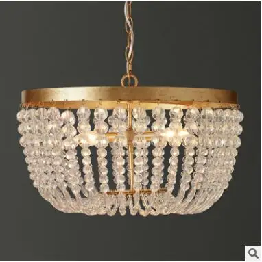 RH американская ретро принцесса комната люстра спальня детская Принцесса