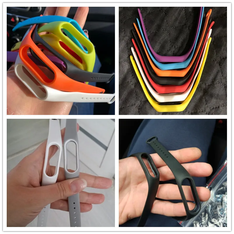 Силиконовый цветной ремешок для Xiaomi mi band 2 1 шт.|for band|xiaomi bandwrist |