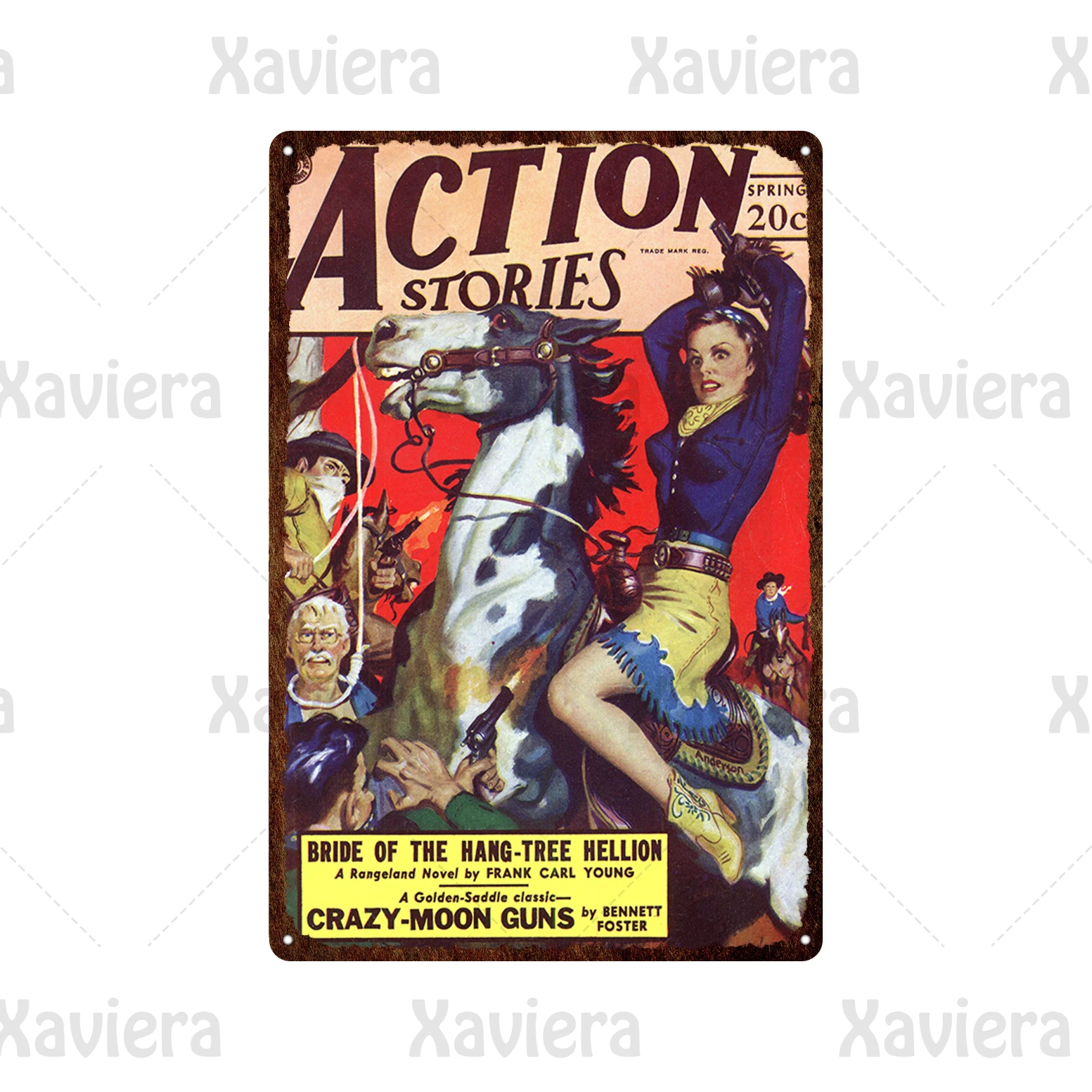 KEAPSIGN Targa in metallo retrò classico con scritta El Arte Pedro Astort in stile vintage spagnolo pubblicitario cartello vintage classico poster decorazione da parete 20 x 30 cm 