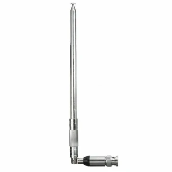

118-136MHZ Office Manual Intercom Antenna Home Stainless Steel Anti Collision BNC Interface Long Rod Multifunction High Gains
