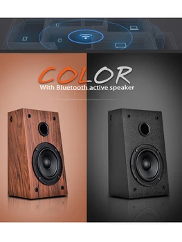 

Kaolanhon 220V 60W Wireless Bluetooth Speaker Wall-mounted 3D Surround Amplifier Speaker Subwoofer Home Active Amplifier Speaker