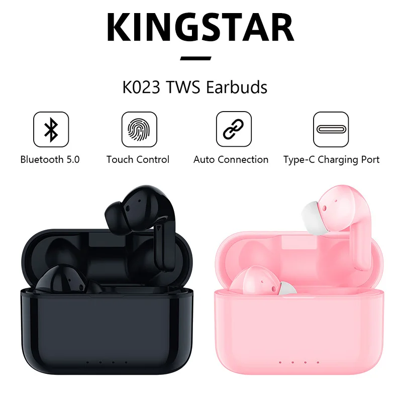 

Noise Cancel Wireless Bluetooth 5.0 Earphone TWS HIFI Mini Headphone Sports Running Headset Support iOS/Android Phones HD Call