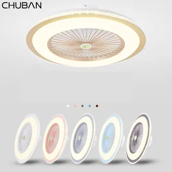 

Modern Ceiling Fan Lights Dining Room Bedroom Living Remote Control Fan Lamps 60cm Invisible Ceiling Lamp Fan Lighting 220V