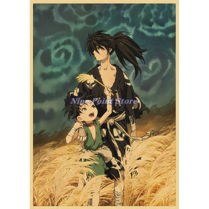 Dororo TV Anime Kraft Paper Wall Pictures For Living Room Bedside Background Vintage Posters Home Decor Wall Stickers