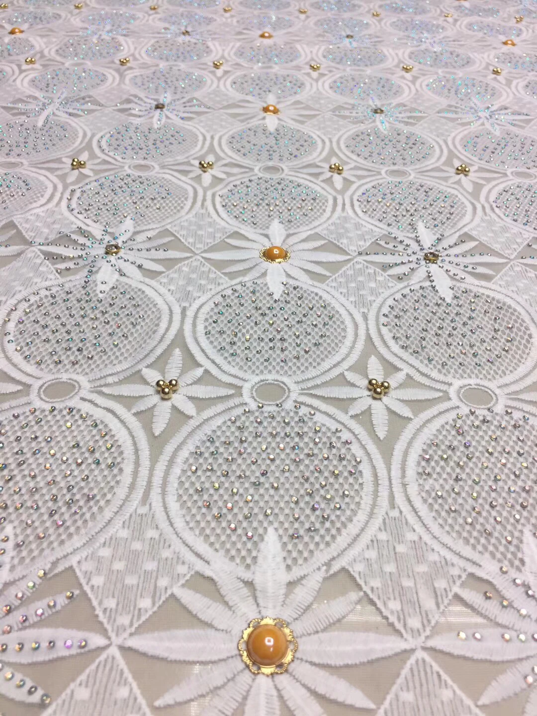 

French Tulle Net Lace Fabric With Beads And Stones 2018 High Quality African Lace Fabric And A Pair Of For Earrings Women D23931