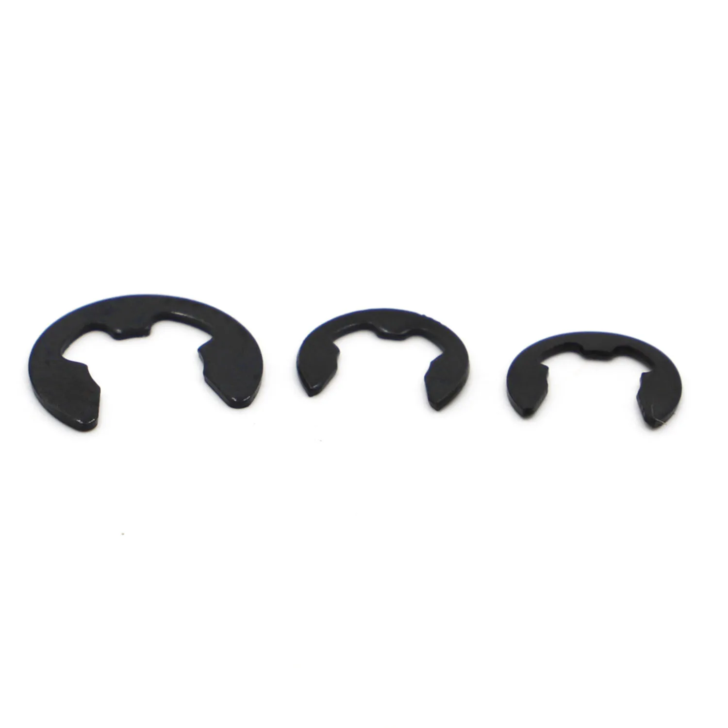 M1.2 M1.5 M2 M3 M4-M24 GB896 Manganese Steel Shaft Bearing Retaining Ring Split Washer Snap Collar E Type Clip Circlip