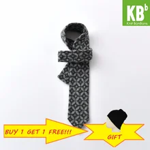 Весна KBB шерстяной серый Модный 6,5 см вязаный формальный галстук для мужчин стильный галстук модный для костюма деловые Свадебные Повседневные Вечерние