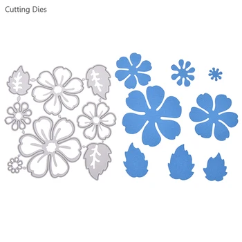 

Metal Flower Cutting Dies DIY Embossing Folder Dies Cutter Craft Paper Card Scrapbooking Making