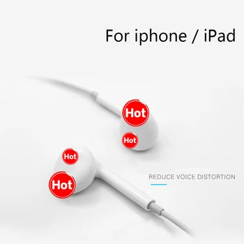 

In Ear Earphone for iPhone 7 8 Plus X XR XS MAX 11 Pro Max Stereo Sound Wired Earbuds with Microphone Wire Control ( Bluetooth )