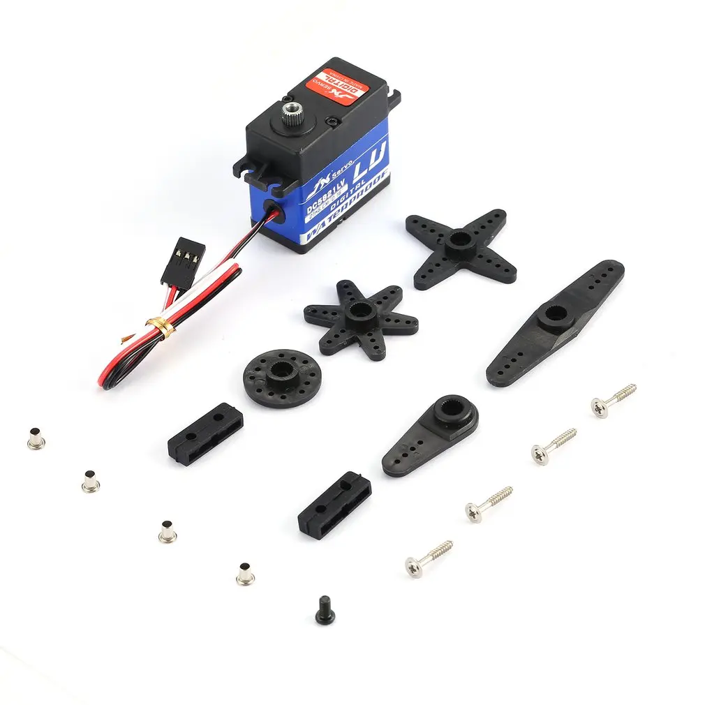 

JX DC5821LV/CLS5830HV Waterproof Metal Gear Digital Servo with 21.8kg/30.3kg High Torque for RC Car Boat Robot Model Vehicle