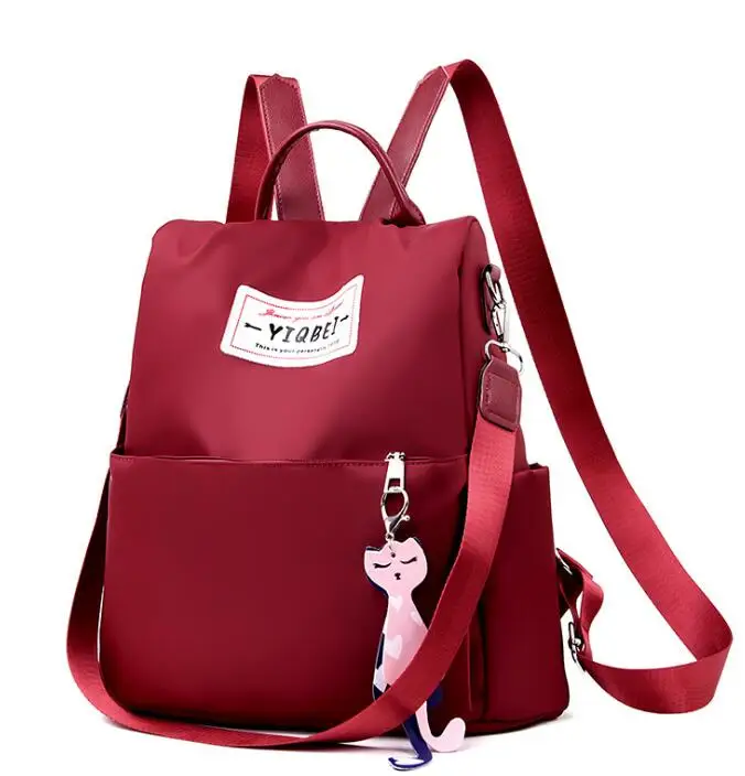 Mochilas mujer новая ткань Оксфорд водонепроницаемый студент сумка Повседневная Рюкзак женские уличные сумка mochila feminina CL05 - Цвет: red