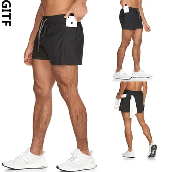 

GITF Mens Shorts Jogging Running Gym Sports Breathable Fitness Exercise Workout Summer Sweatpants Training Surf Board Shorts