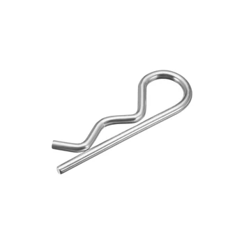 

uxcell 1.8mm x 32mm Carbon Steel R Shaped Spring Cotter Clip Pin Fastener Hardware Silver Tone 100 Pcs