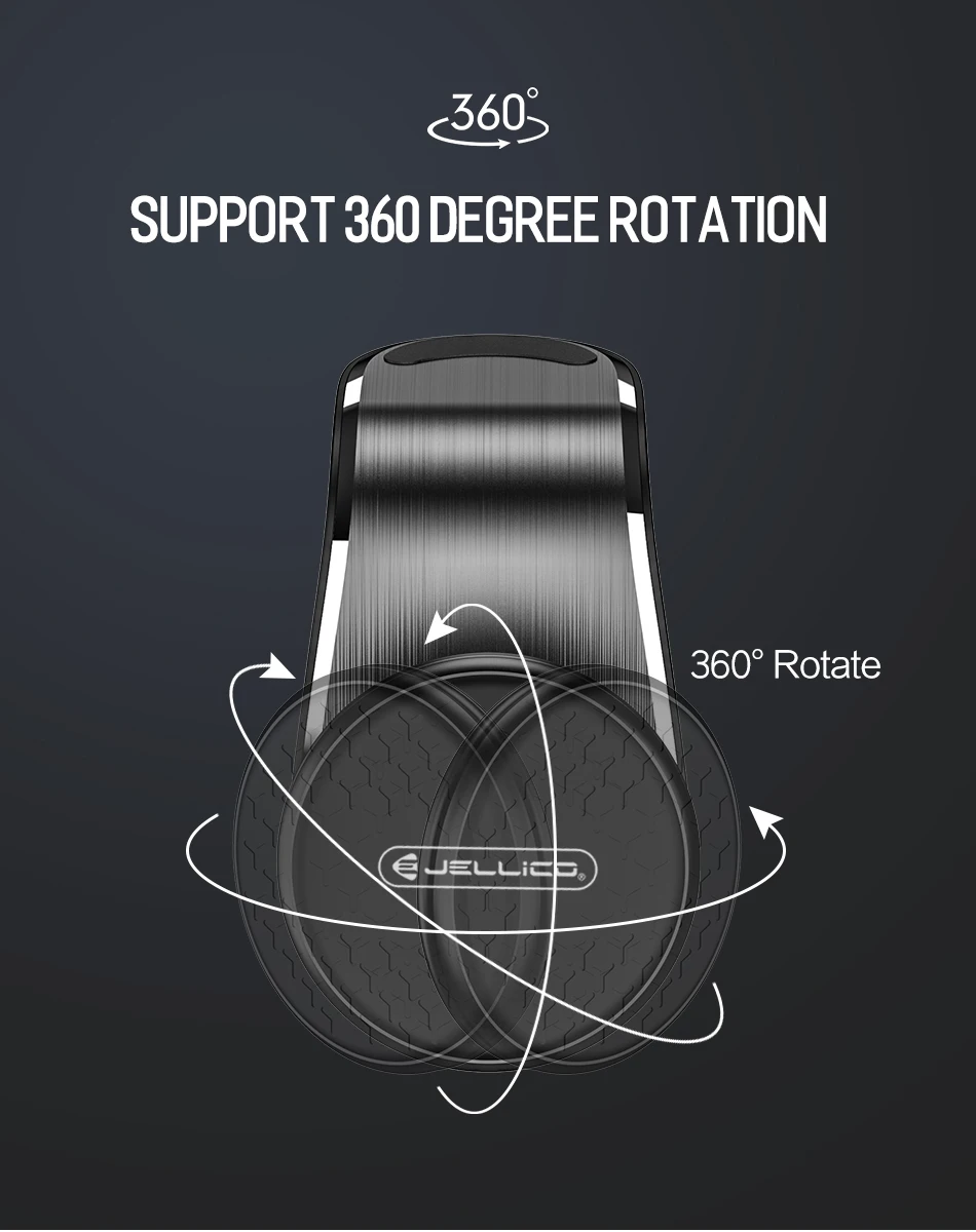 Jellico универсальная Магнитная автомобильная подставка для телефона в машину для iPhone samsung Магнитная вентиляционная подставка для мобильного телефона Поддержка gps