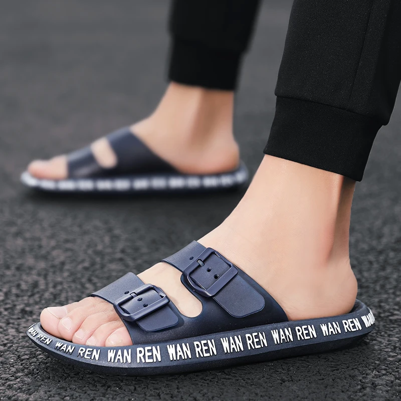 

2019 Summer Slippers Men Cool Water Shoes Flip Flops High quality Soft Massage Beach Sandals,Fashion Man Casual Shoes Zapatos