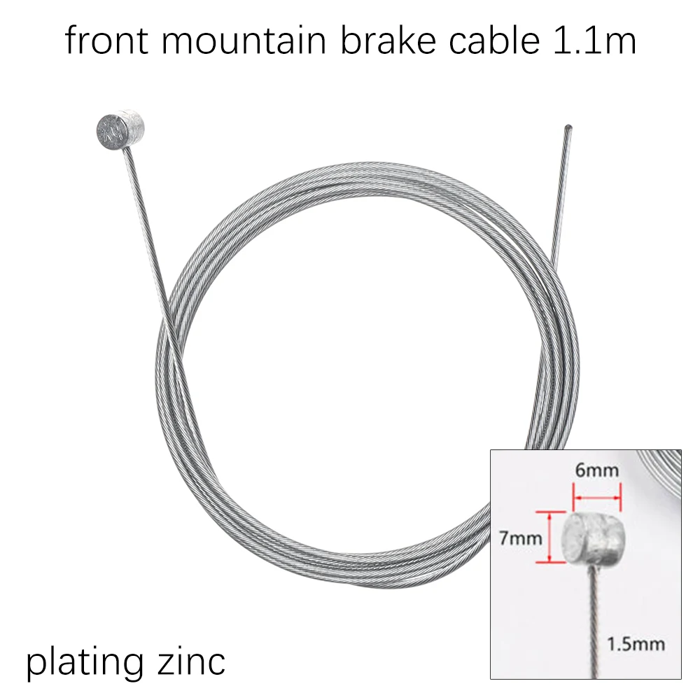 1 шт. Серебристый Нержавеющая сталь/покрытие цинка фиксированный Переключатель скоростей/тормозной кабель сердечника внутренний тросик MTB дорожный велосипед часть