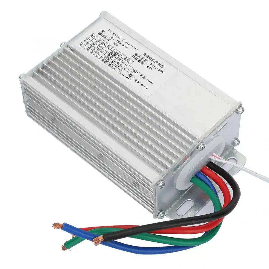 Цифровой Дисплей DC12~ 60V Мотор контроллер регулятор оборотов регулятор 40A 60A