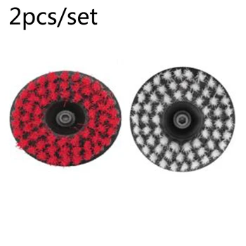 

2pcs Bristle Brushes Disc Electric Drill Cleaning Polishing Carpet Bathtub Tile