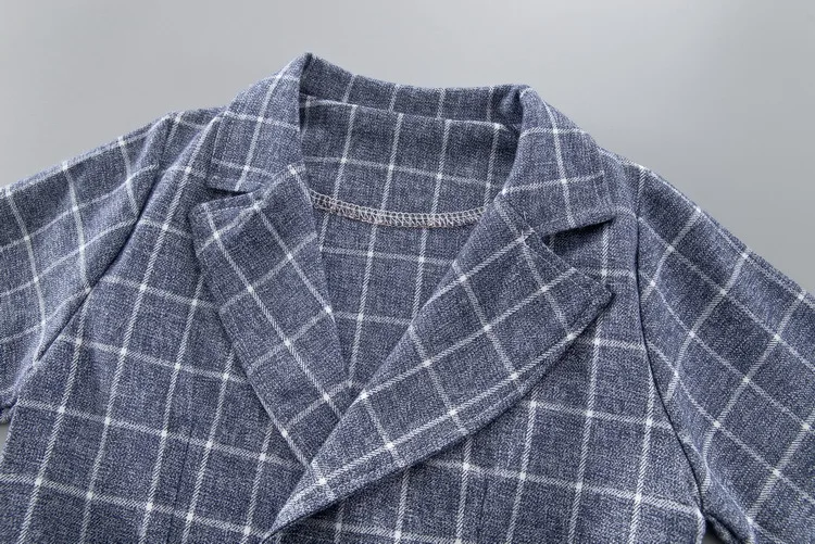 Осенняя одежда для детей комплект для мальчиков, детская повседневная куртка с длинными рукавами+ футболка+ штаны праздничная одежда из 3 предметов для малышей