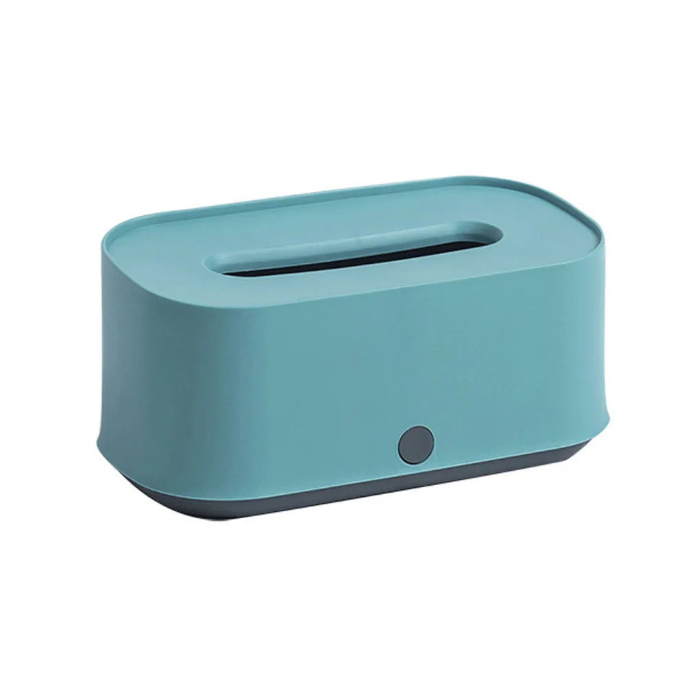 Blue Nordic Style Tissue Box Home Car Removable Tissue Canister Plastic Storage Box DNJ998 - Цвет: Blue