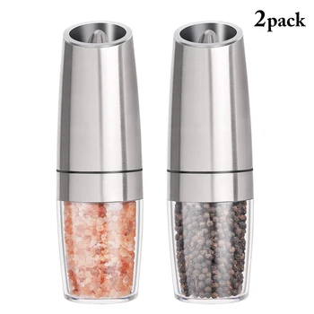 

Pepper Grinder Creative Portable Pepper Grinder Automatic Electric Gravity Salt Mill Spice Mill Kitchen Gadget Tool Powder Maker