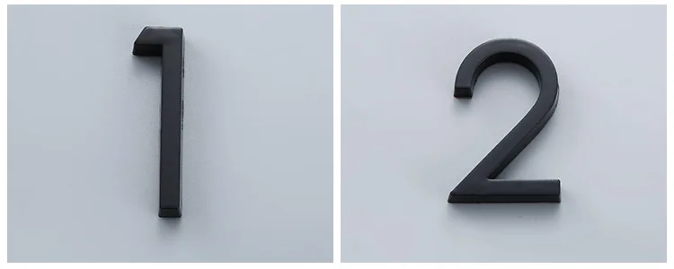 Description Picture 3 of itemPlated Home Decor Address Scutcheon Digits Hotel Door Sticker Plate Sign House Number Plaque