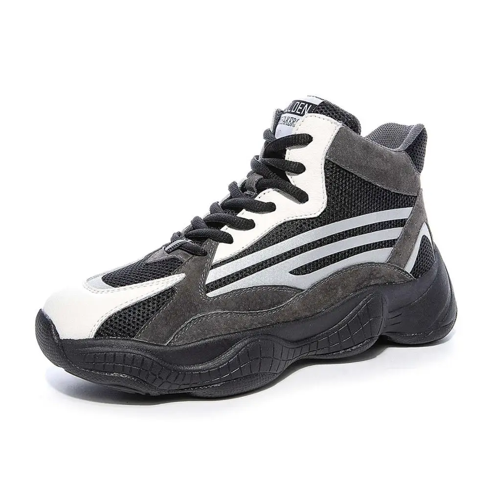 2019 Autumn New Style Black and white Massage Breathable Women Running Shoes Genuine Leather Outdoor Jogging Ladies Sneakers