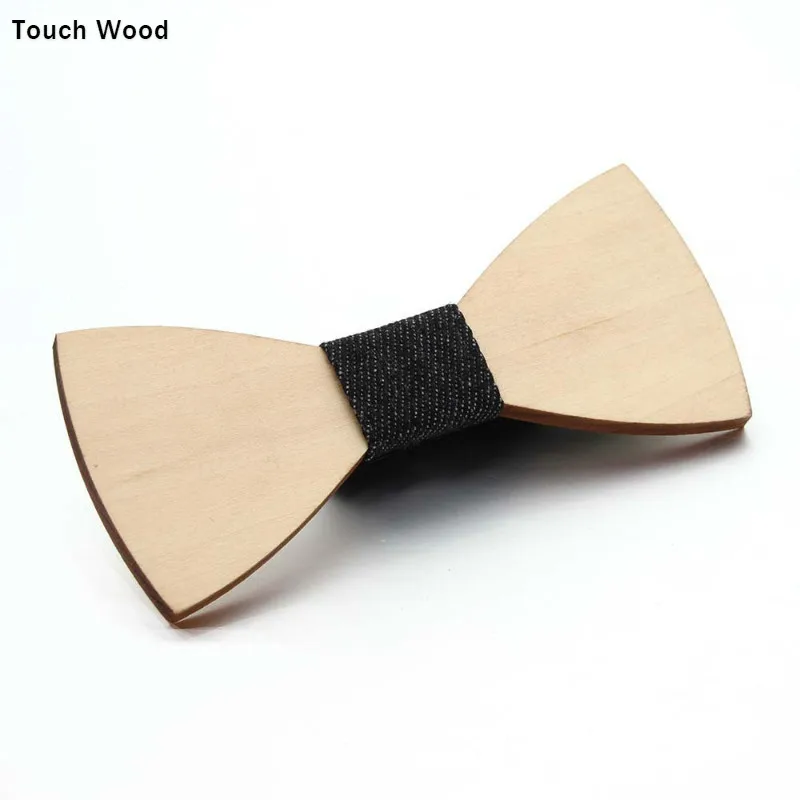 

DIY wooden bow tie men's popular glossy 5X11.5CM / dropshipping
