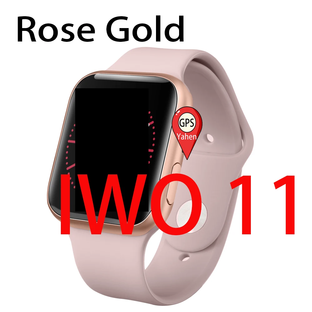 Iwo 11 Смарт часы 1:1 Человек gps сердечного ритма Bluetooth Smartwatch 44 мм для Apple iOS Android телефон PK IWO 10 IWO 8 Plus мужские часы