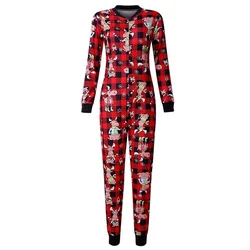 Combishort à capuche pour femmes, combinaison décontractée, col en v, imprimé bonhomme de neige, cerf, mode, fermeture éclair, manches longues, pyjama 