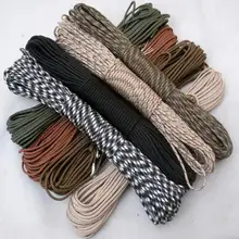 50FT 550lb паракордовый шнур парашютный шнурок с 7 сердечниками 4 мм диаметр для кемпинга пеших прогулок на открытом воздухе дома 15,2 м Камуфляжный цвет