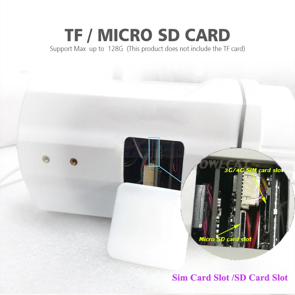 Наружная водонепроницаемая IP камера 4G SIM 10x зум MIFI видеонаблюдение аудио Micro SD