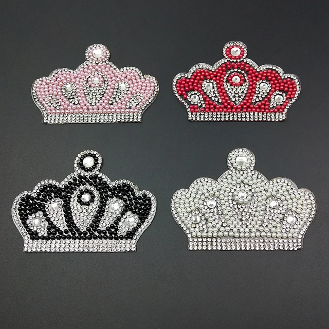 Patches Clothes Crown Rhinestones  Diamond Sewing Applique Stickers -  Rhinestone - Aliexpress