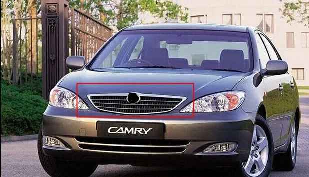 Передняя хромированная решетка с логотипом для Toyota Camry ACV30 2 4 2002 2003 1 шт.|grill c|front