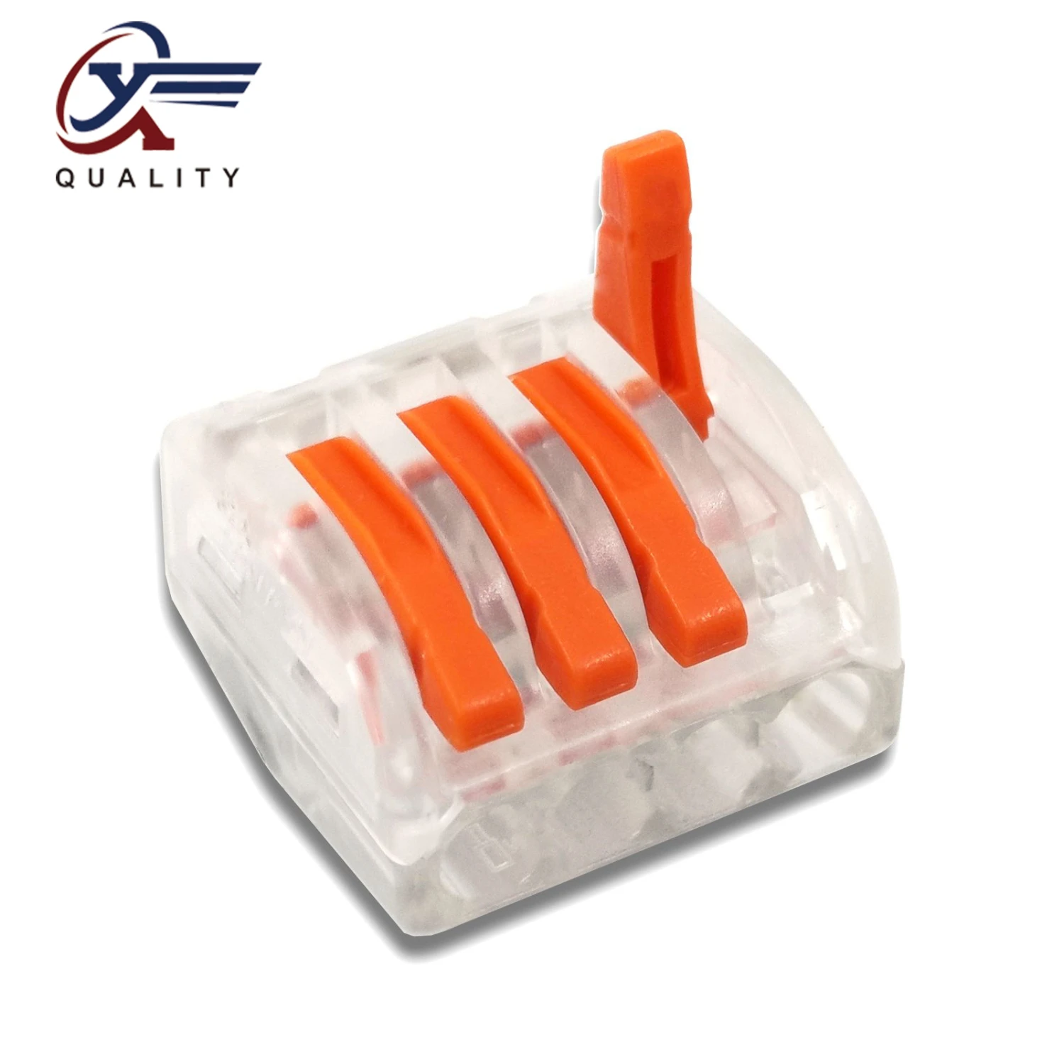 

30/50/100 PCS/lot PCT-214 white 222-214 mini fast wire Connectors Universal Compact Wiring Connector push-in Terminal Block
