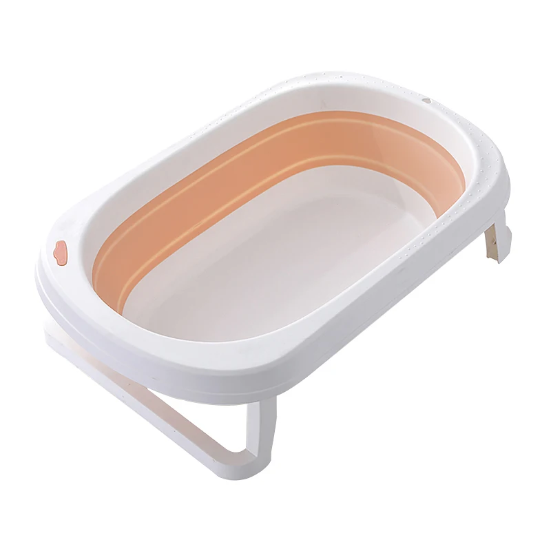 Baby ShowerTubs Multifunctional Folding Bathtub For Children Portable Seatable Reclining Enlarged Plastic Family Kids Bathtub
