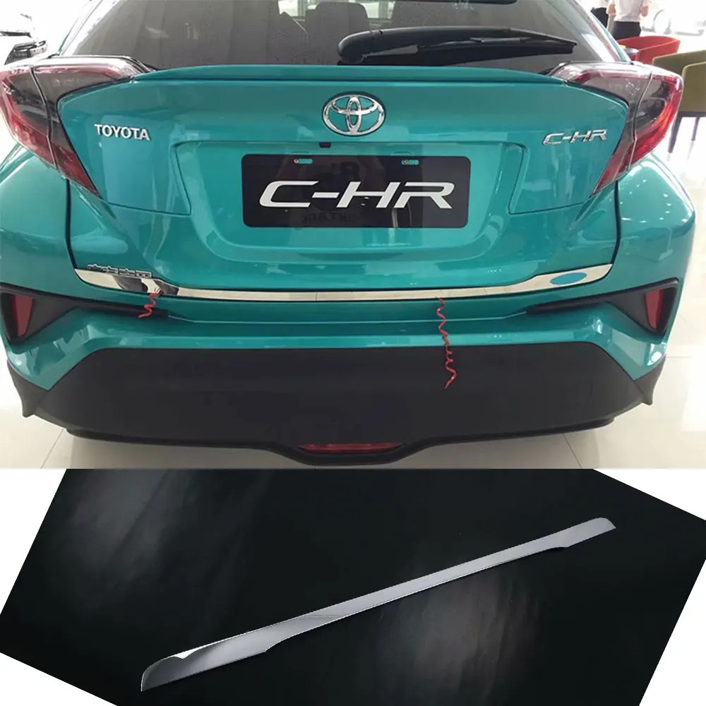 

Car Trunk Door Cover Trim For Toyota C-HR CHR 2016 2017 2018 2019 Auto Tailgate Decoration Car Styling Accessories