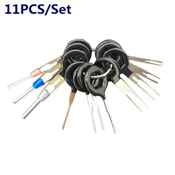 

11Pcs/Set Car Repair Hand Tool Sets Terminal Extraction Removal Tools Car Electrical Wiring Crimp Connector Pin Extractor Kit
