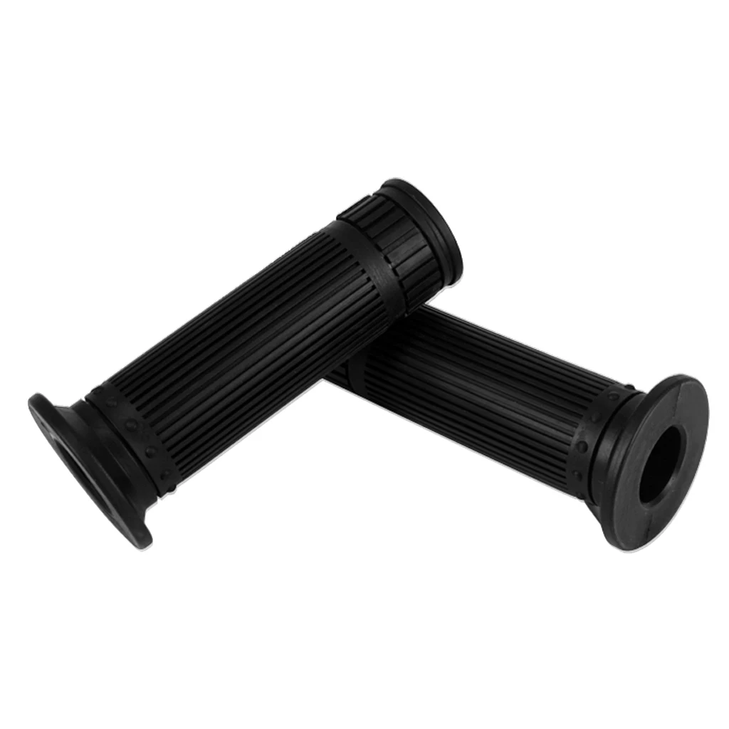 1 Pair Replacement 1'' 25mm Motorcycle Hand Grips, Antiskid Handlebar Soft Rubber Bar End Hand Rubber Motorcycle Hand Grips