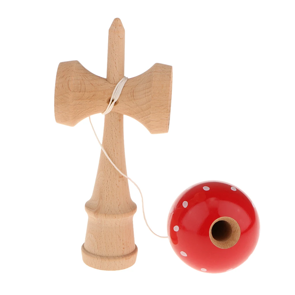 Детские деревянные Веселые напечатанные Kendama мяч для навыков японская игра