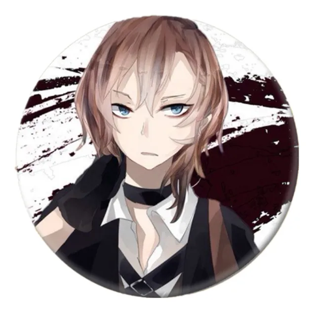 Free Shipping Anime Pin Bungo Stray Dogs Figure Cosplay Badge Backpack Icon Button Cartoon Brooch Accessories Gifts 10
