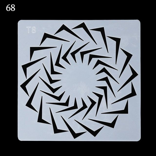 White Garden Craft Layering Stencils For Walls Painting Scrapbooking Stamp Album Decor Embossing Paper Card Template