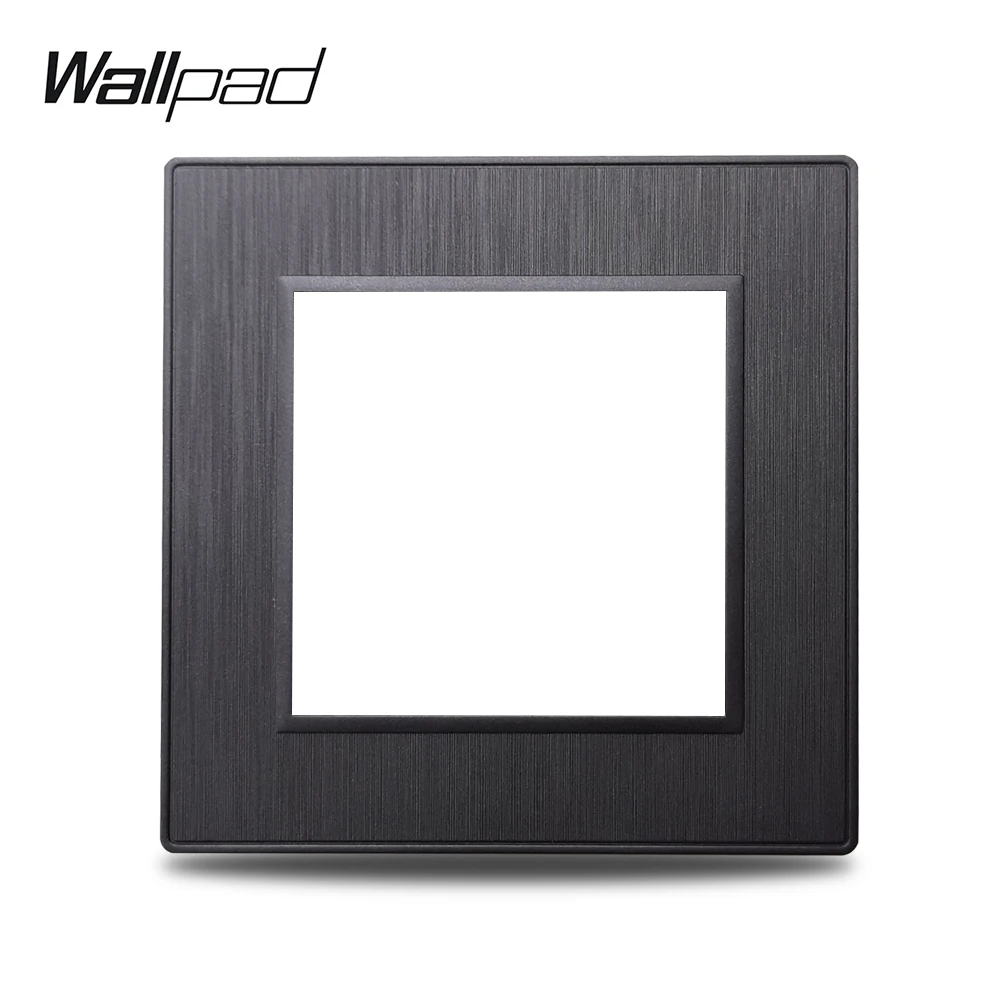 Wallpad S6 DIY одиночная черная панель полированный Поликарбонат пластик для