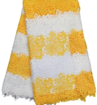 

2019 New Design STB74 African milk silk Cord Lace Guipure Lace Fabrics High Quality Latest Fashion African Lace Fabric