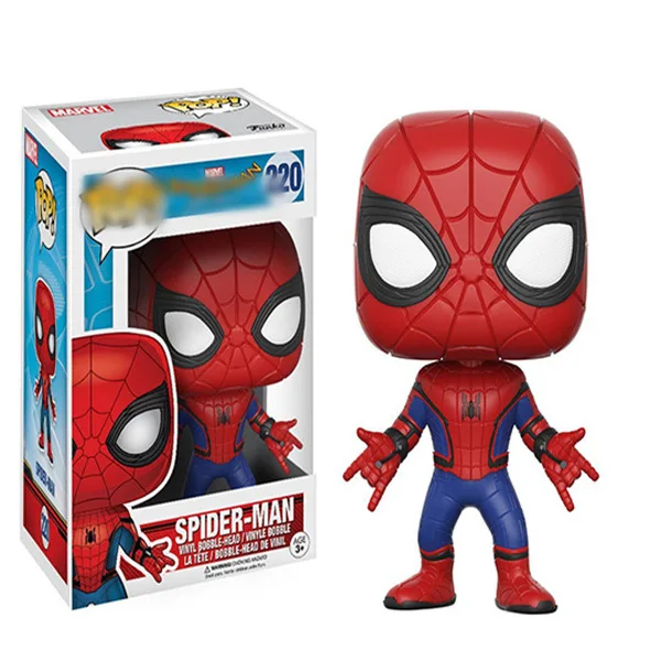 220 with box FUNKO POP Marvel Мстители Железный человек Капитан Америка Brinquedos ПВХ Фигурки Коллекция Модель оригинальная коробка подарки игрушки 2F26 - Цвет: 220 with box