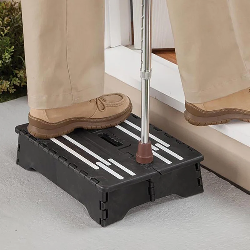 

Walking Stool For Elderly Pregnant Kids Toddlers Kitchen Folding Step Stool Portable Plastic Anti-Slip High Riser Half Step Door