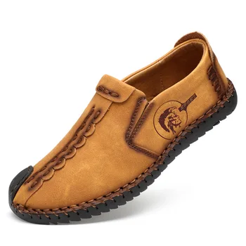 

Erkek Ayakkabi Calzado Hombre Driver Slip-on Stitching Basket