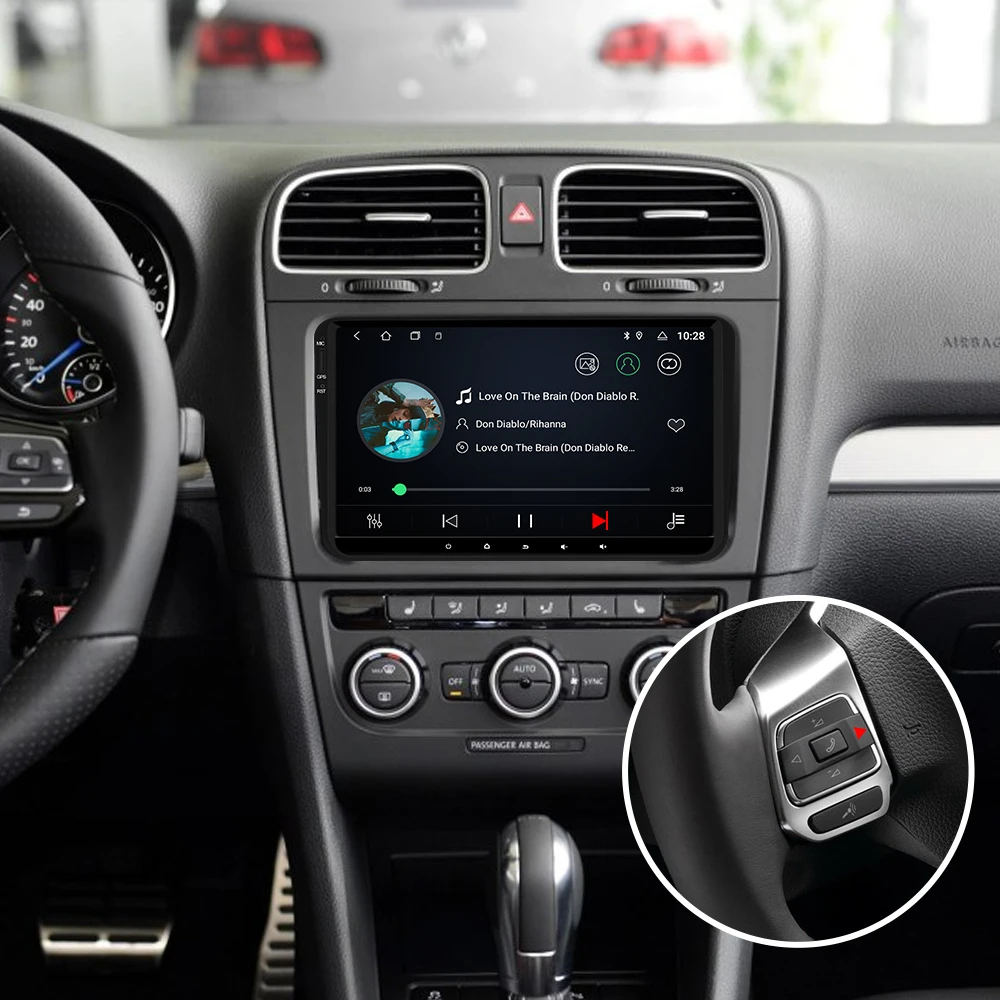 Isudar 1 Din Android 9 авто радио для VW/Volkswagen/POLO/PASSAT/Golf/Skoda/Octavia/Seat автомобильный