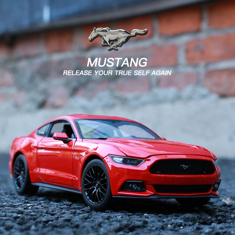 Оригинальная Коллекционная модель спортивного автомобиля Maisto 1:24 Ford MUSTANG из